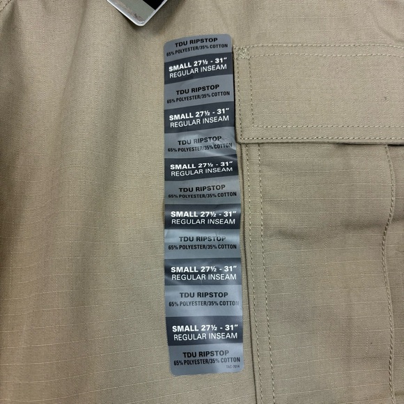 NWT 5.11 TACTICAL RIPSTOP TDU KHAKI CARGO PANTS MENS 74003 SIZE SMALL REGULAR - Picture 11 of 12